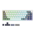 AL68 Silver Wireless Custom Mechanical Keyboard, QMK/VIA Aluminum Keyboard, Hot Swap Gasket Gaming Keyboard with Knob