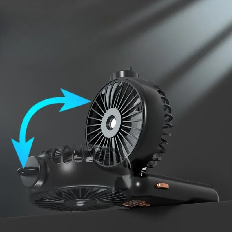 Mini Handheld Small Fan Portable Desk Misting Fan USB Rechargeable Portable Small Air Cooler Cooling Spray Humidifier Fan