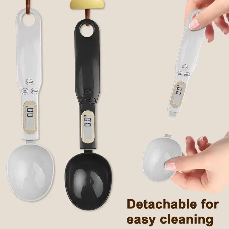 Digital Food Measuring Scoop Scale Electronic Kitchen Measuring Spoon Scale for Cooking Baking Smart Adjustable Measure Cup