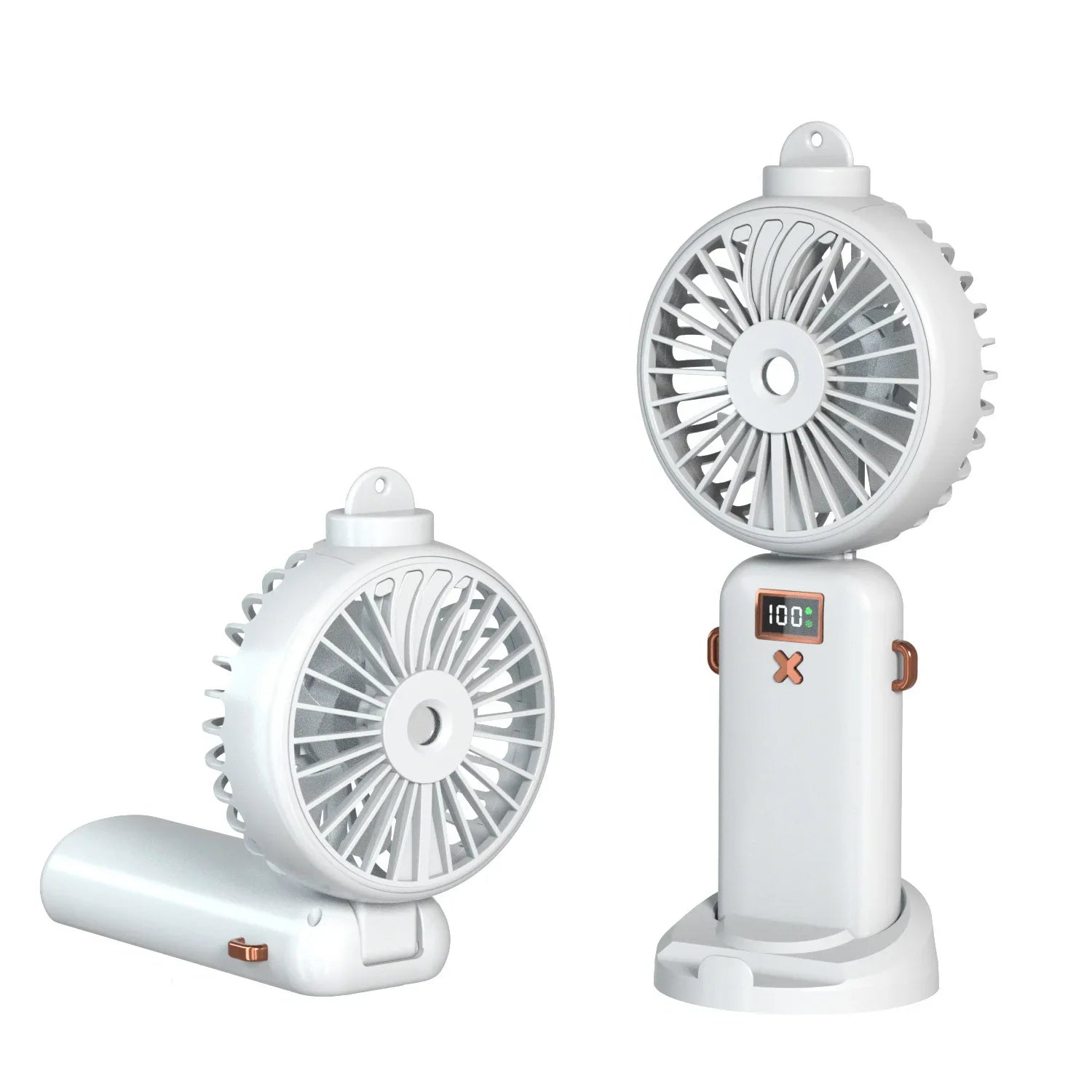 Mini Handheld Small Fan Portable Desk Misting Fan USB Rechargeable Portable Small Air Cooler Cooling Spray Humidifier Fan