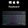 10Inch Backlit RGB Bluetooth Keyboard Wireless Mouse Mini for Spanish Russian Keyboard RGB Backlit Rechargeable Keyboard Mouse